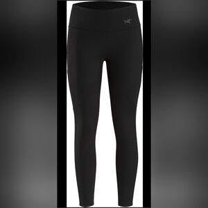 ARC'TERYX Black Oriel Athleisure Hike Leggings Full Length Side Pockets Sz S